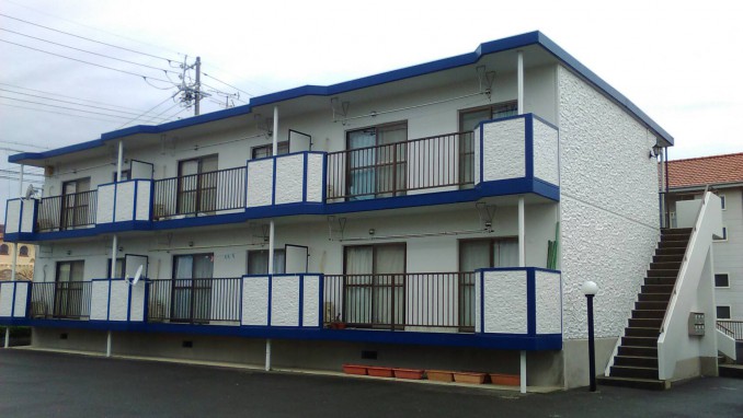浜松市中区・アパートS　外壁塗装　屋上塗装工事　参考費用173万円